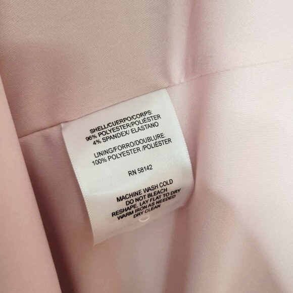 London Times Women's Pleated Neck Sleeveless Midi Dress Blush/Taupe/Ivory 6 - Picture 6 of 9